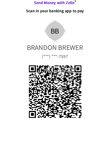 Zelle QR code for Grizzly Driving Academy